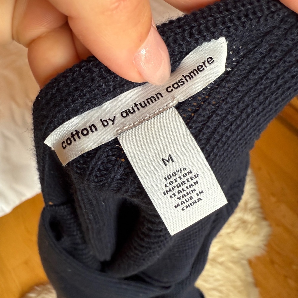 Autumn Cashmere Black V-Neck Sweater - Picture 3 of 3